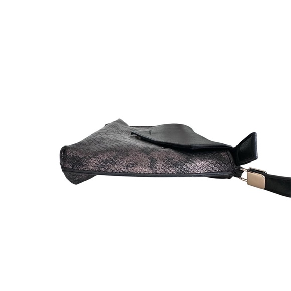 David Jones Paris Bronze Metallic Python Crossbody Bag - Picture 11 of 13